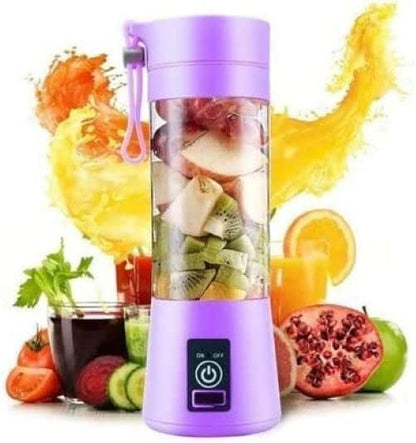Portable USB Juicer Blender – Rechargeable Smoothie Maker (6 Blades)