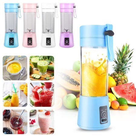 Portable USB Juicer Blender – Rechargeable Smoothie Maker (6 Blades)