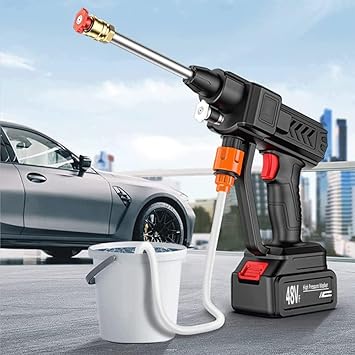 Cordless 48V High Pressure Car Wash Spray Gun – Portable Foam Jet Washer