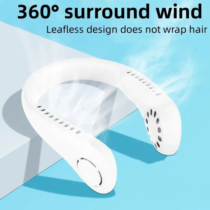 Portable Bladeless Hanging Rechargeable Neck Fan