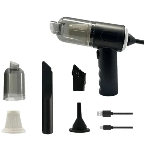 3-in-1 Wireless Vacuum Cleaner – Powerful Suction, Air Blower & Pump for Car, Home & Laptop Cleaning