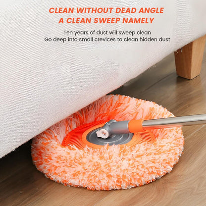360° Rotating Microfiber Mop with Extendable Handle – Easy Floor Cleaning for Home, Office & Car