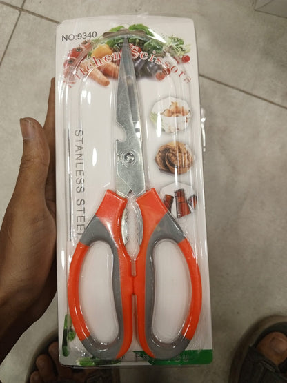 Multipurpose Kitchen Scissor – Stainless Steel with Bottle Opener & Nut Cracker