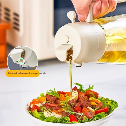 2-in-1 Oil Sprayer Bottle – Spray & Pour Kitchen Dispenser (450ML)
