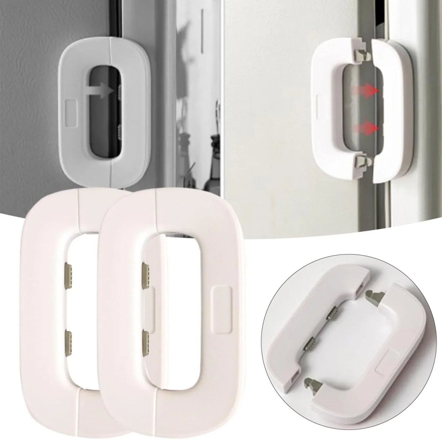 Child Safety Refrigerator Lock – Self-Adhesive Cabinet & Fridge Lock