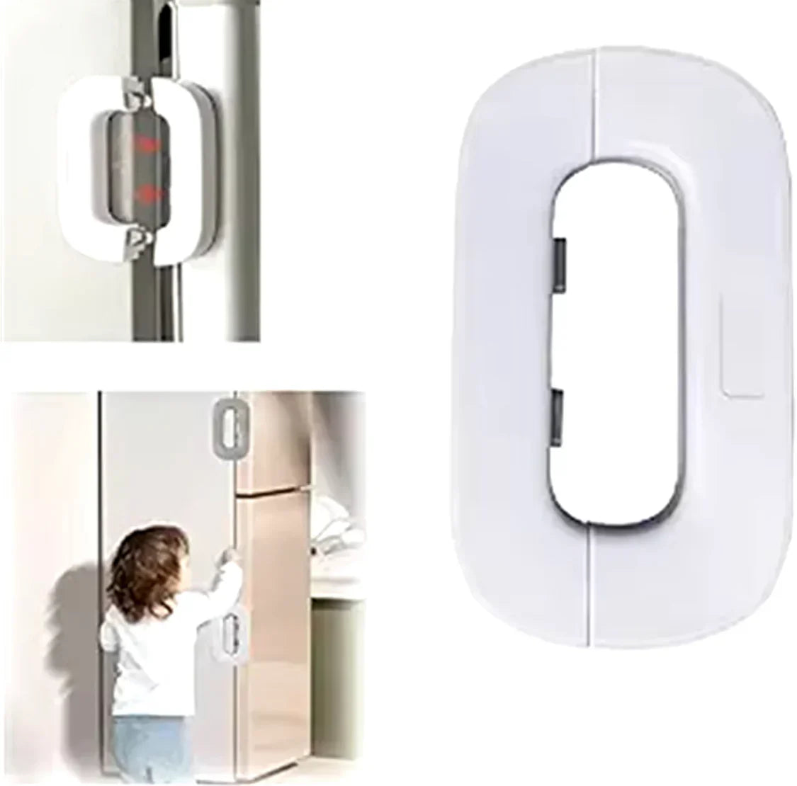 Child Safety Refrigerator Lock – Self-Adhesive Cabinet & Fridge Lock