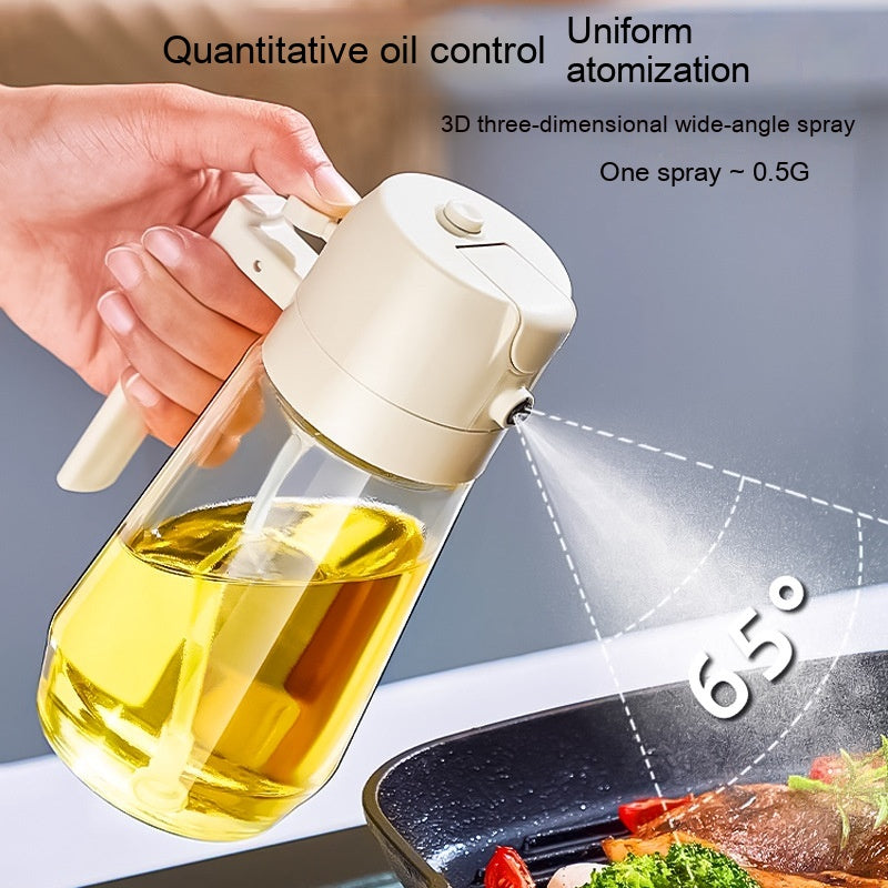 2-in-1 Oil Sprayer Bottle – Spray & Pour Kitchen Dispenser (450ML)