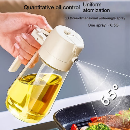 2-in-1 Oil Sprayer Bottle – Spray & Pour Kitchen Dispenser (450ML)