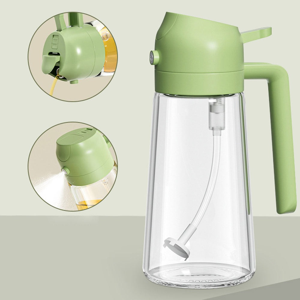 2-in-1 Oil Sprayer Bottle – Spray & Pour Kitchen Dispenser (450ML)