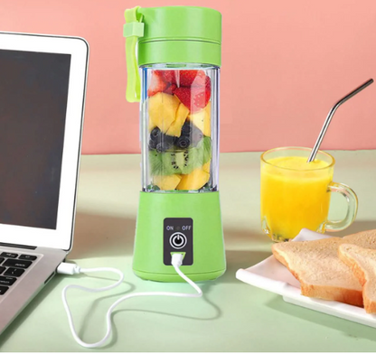 Portable USB Juicer Blender – Rechargeable Smoothie Maker (6 Blades)