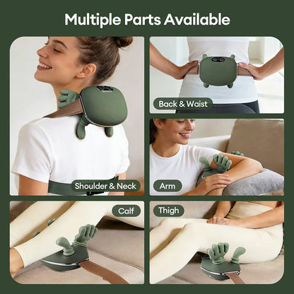 Smart Finger Pressure Neck Massager – Deep Kneading Heated Pain Relief Device