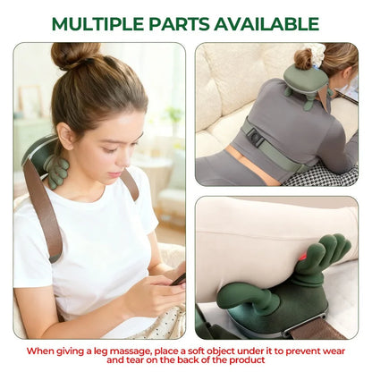 Smart Finger Pressure Neck Massager – Deep Kneading Heated Pain Relief Device