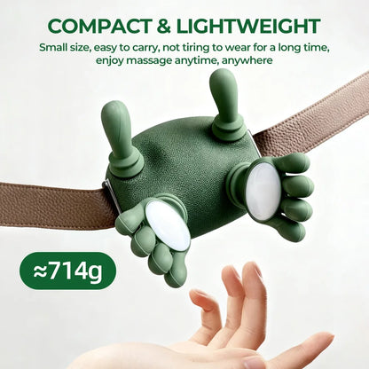 Smart Finger Pressure Neck Massager – Deep Kneading Heated Pain Relief Device