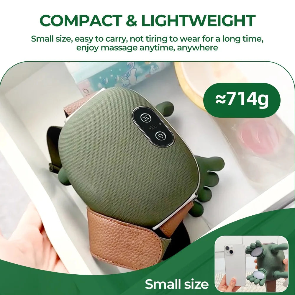 Smart Finger Pressure Neck Massager – Deep Kneading Heated Pain Relief Device