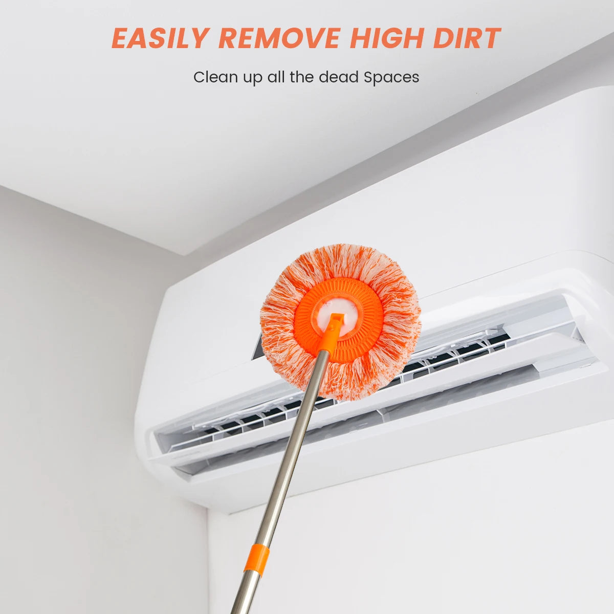 360° Rotating Microfiber Mop with Extendable Handle – Easy Floor Cleaning for Home, Office & Car