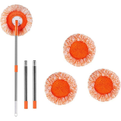 360° Rotating Microfiber Mop with Extendable Handle – Easy Floor Cleaning for Home, Office & Car
