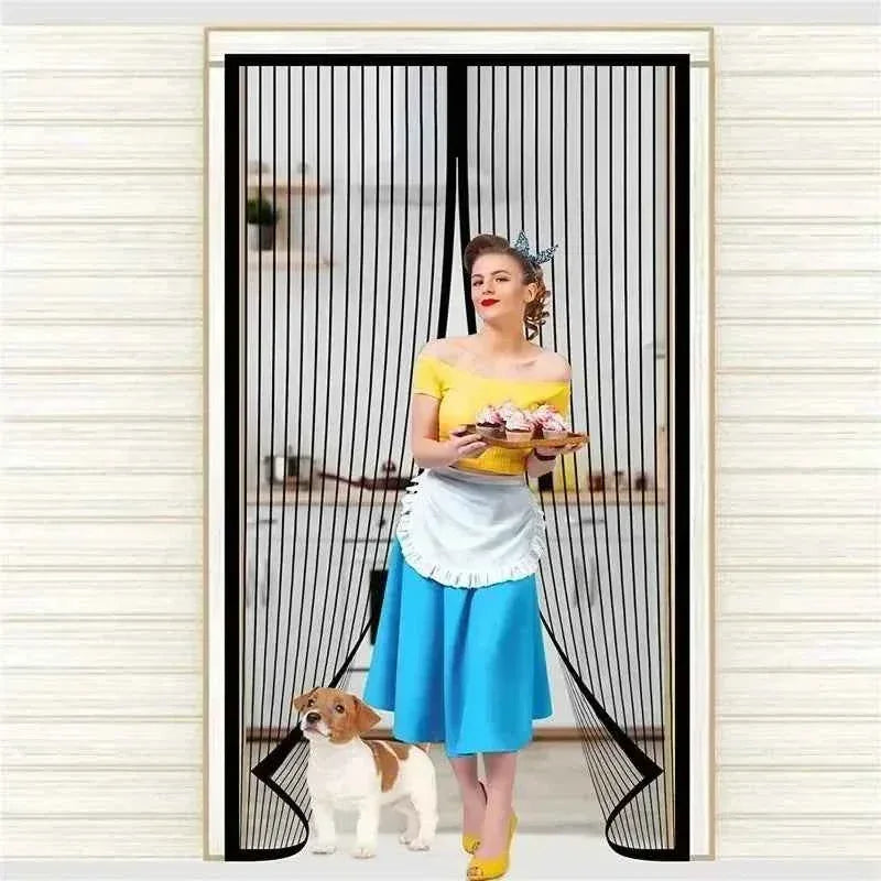 Magnetic Auto-Close Mosquito Door Curtain – Hands-Free Insect Protection Screen