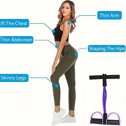 Foot Pedal Resistance Band – Elastic Sit-Up & Pull Rope Trainer