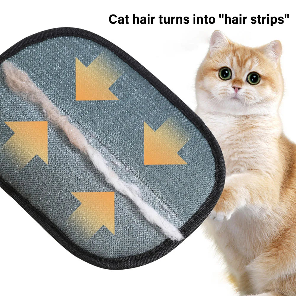 2-in-1 Pet Grooming & Massage Gloves – Efficient Hair Remover for Dogs & Cats