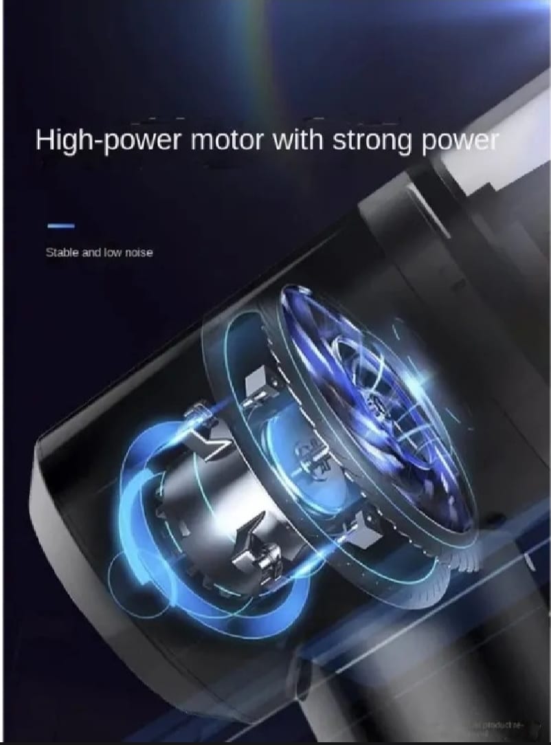 3-in-1 Wireless Vacuum Cleaner – Powerful Suction, Air Blower & Pump for Car, Home & Laptop Cleaning