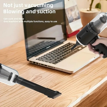 3-in-1 Wireless Vacuum Cleaner – Powerful Suction, Air Blower & Pump for Car, Home & Laptop Cleaning
