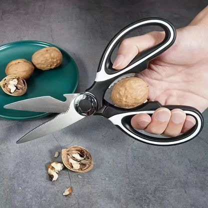 Multipurpose Kitchen Scissor – Stainless Steel with Bottle Opener & Nut Cracker
