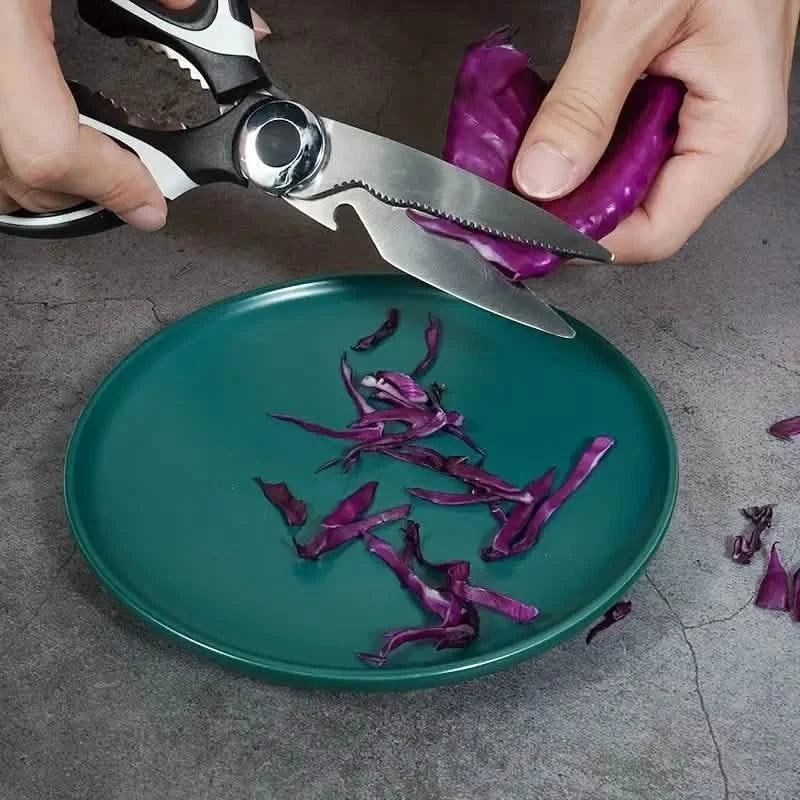 Multipurpose Kitchen Scissor – Stainless Steel with Bottle Opener & Nut Cracker